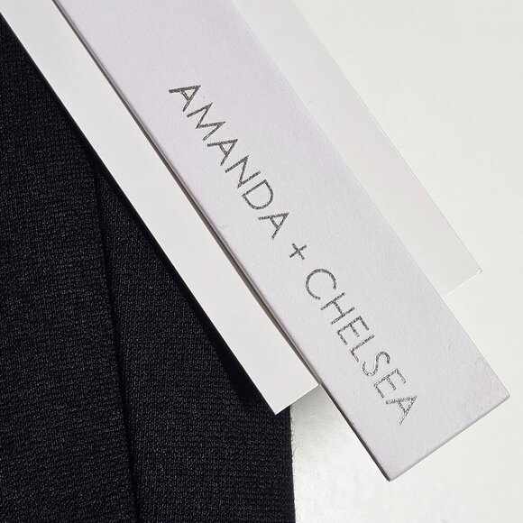 Amanda + Chelsea Alex Ponte Knit Trousers Modern Fit Ankle Stretch Black 6 NWT - Picture 13 of 16